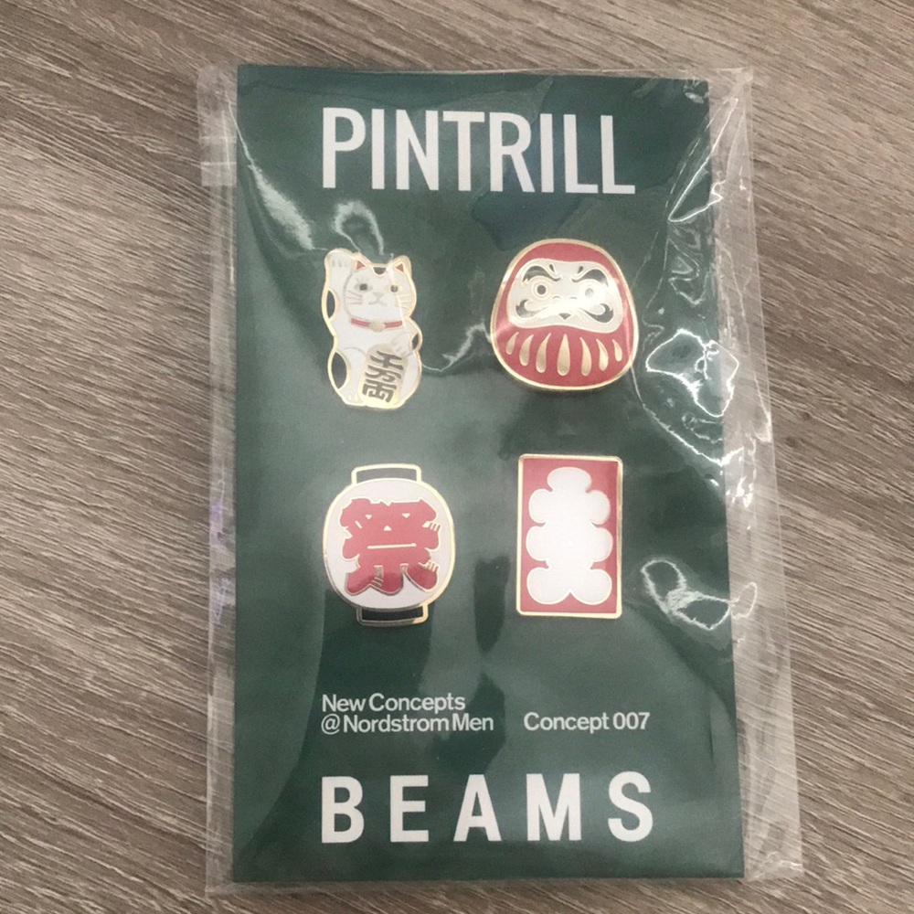 Brand new PINTRILL x BEAMS enamel pins.